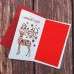 Merry Christmas Greeting Card Laser Cut Paper Invitation Card With Envelope
